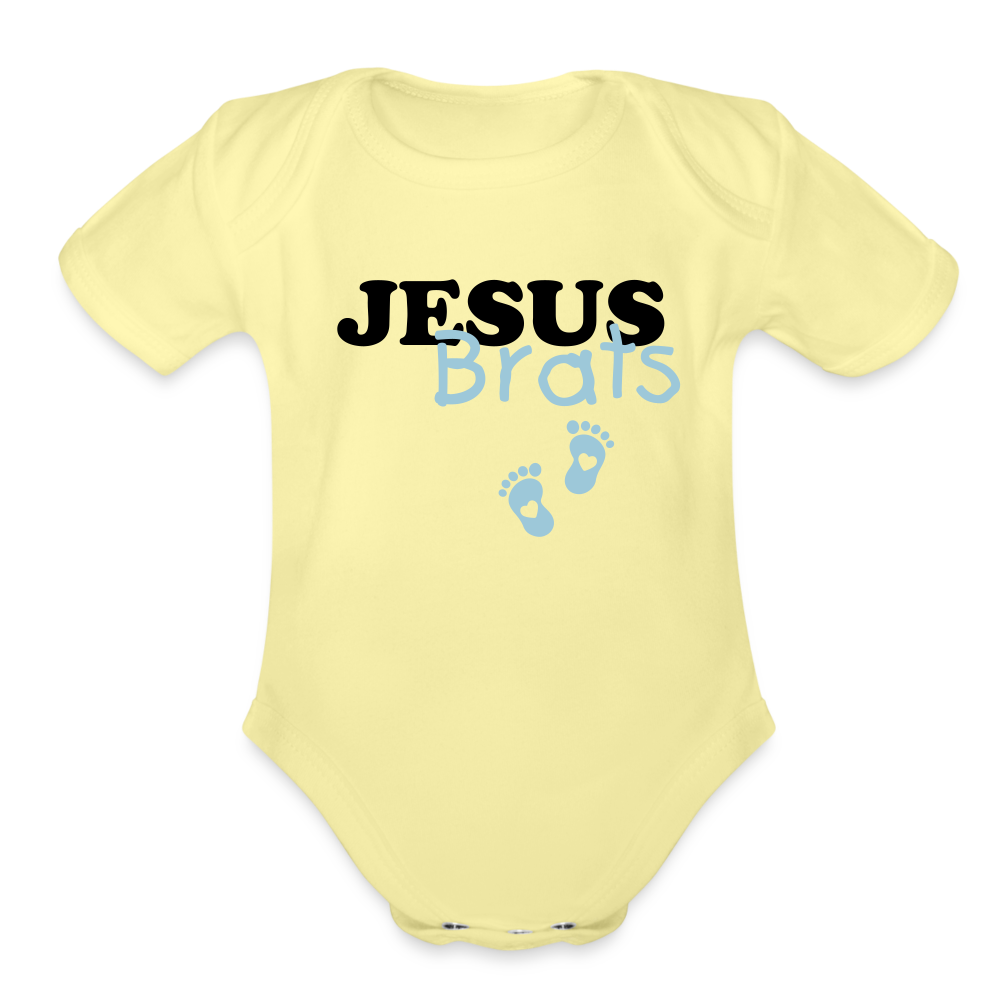 JESUS BRATS boy - washed yellow