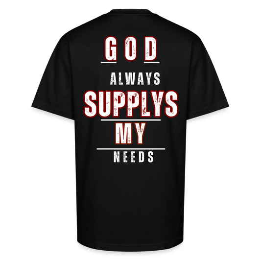 GOD SUPPLYS MY NEEDS - black