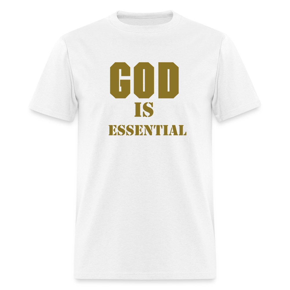 GOD IS ESSENTIAL - white