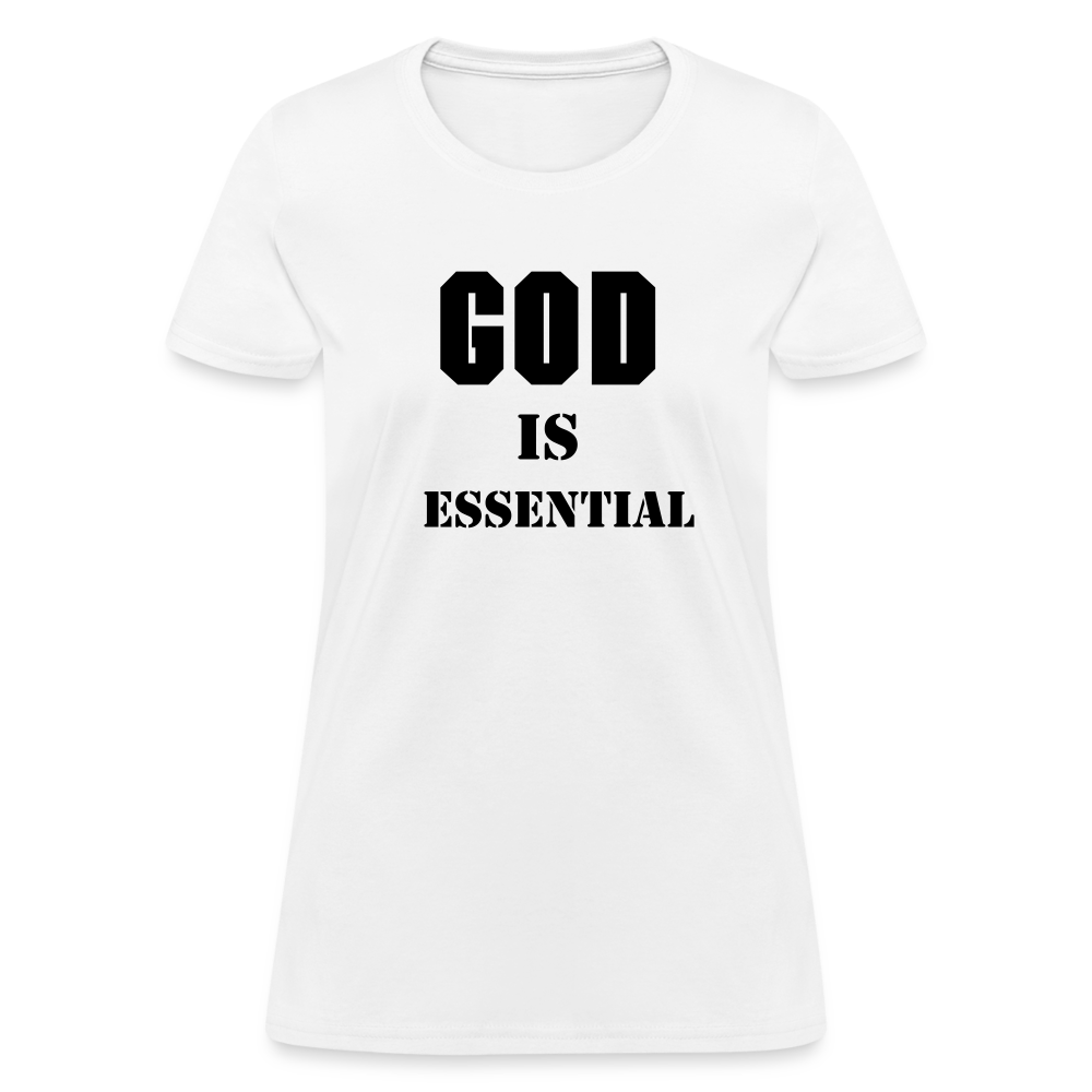 GOD IS ESSENTIAL - white