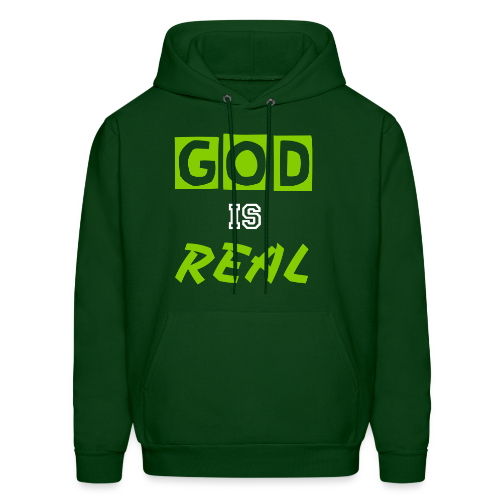 GOD IS REAL - forest green