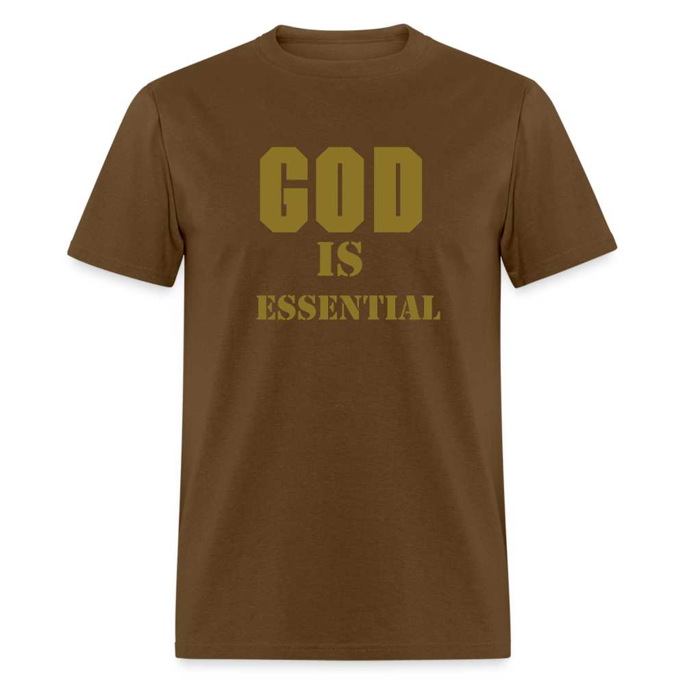 GOD IS ESSENTIAL - brown