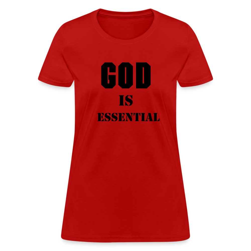 GOD IS ESSENTIAL - red