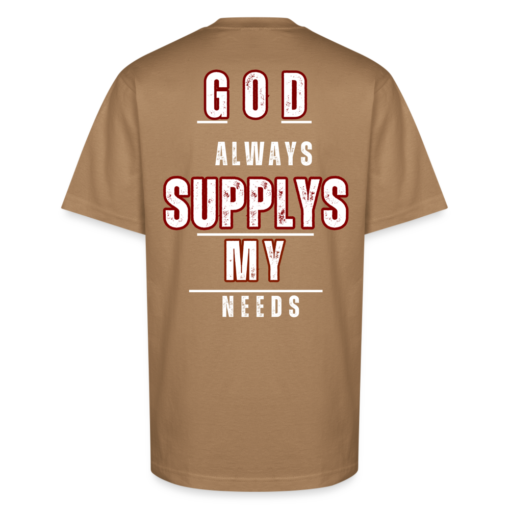 GOD SUPPLYS MY NEEDS - khaki