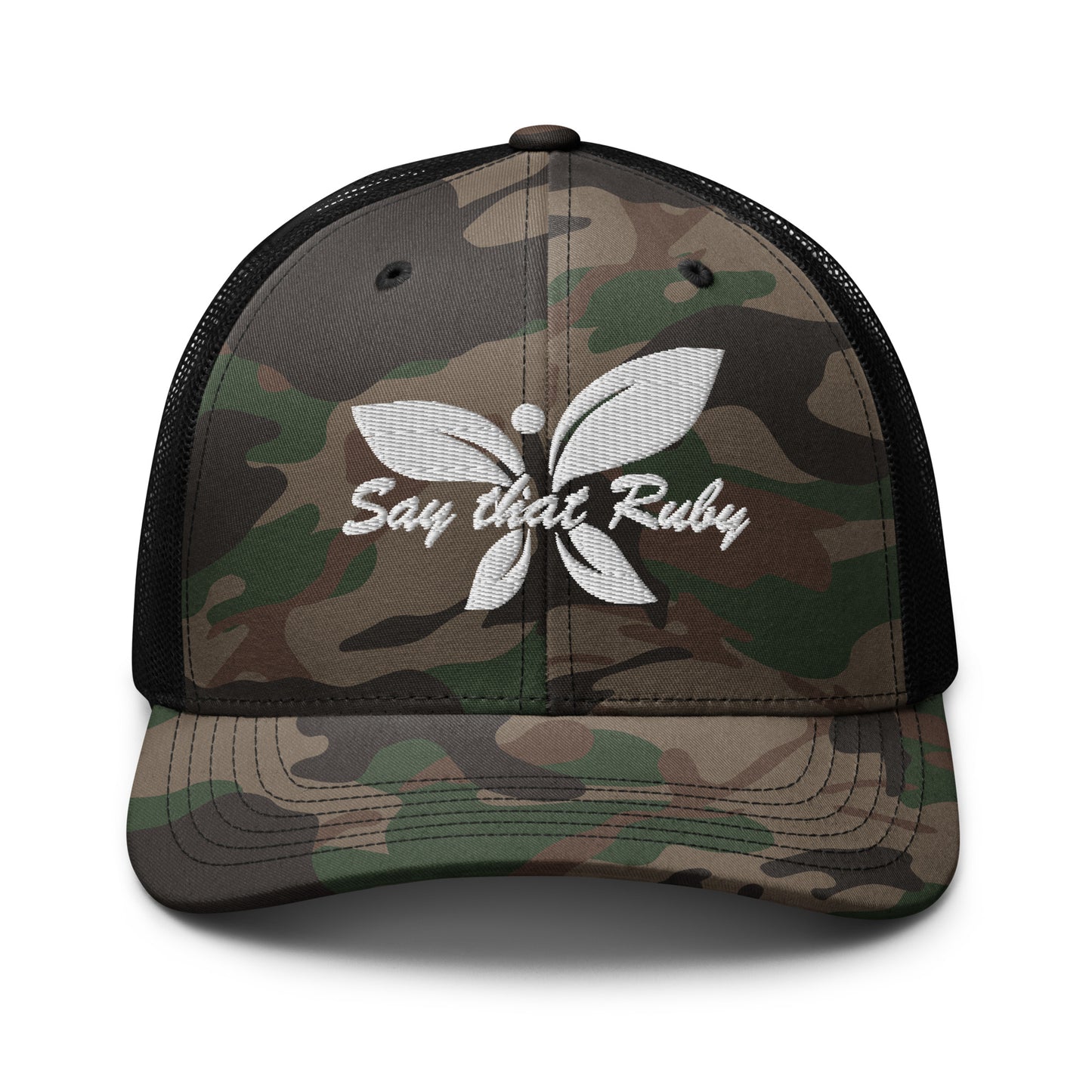 Camouflage trucker hat