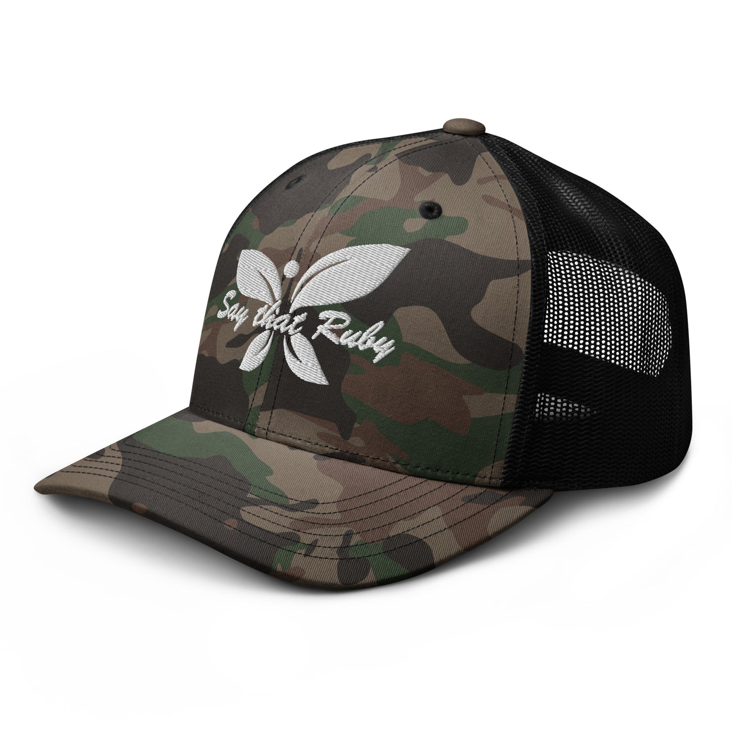 Camouflage trucker hat